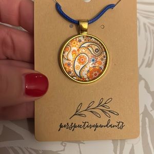 🌼 Pop • Of • Color • Boho Cabochon Pendant Necklace 🌼